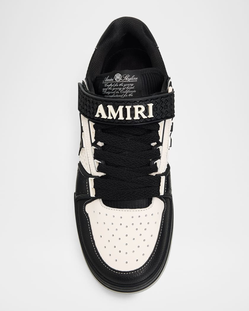 AMIRI スニーカー Amiri Skyline Logo Leather Sneakers | Neiman Marcus
