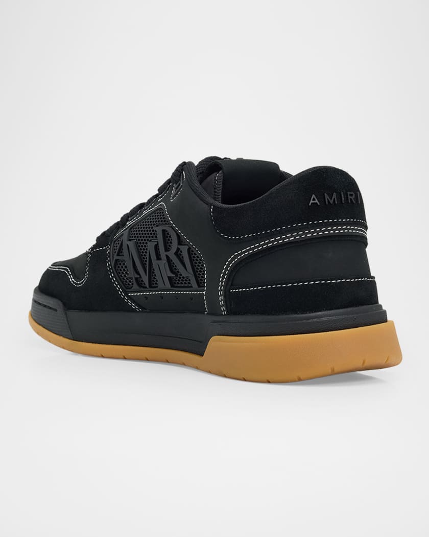 Amiri Logo Leather Low-Top Sneakers | Neiman Marcus