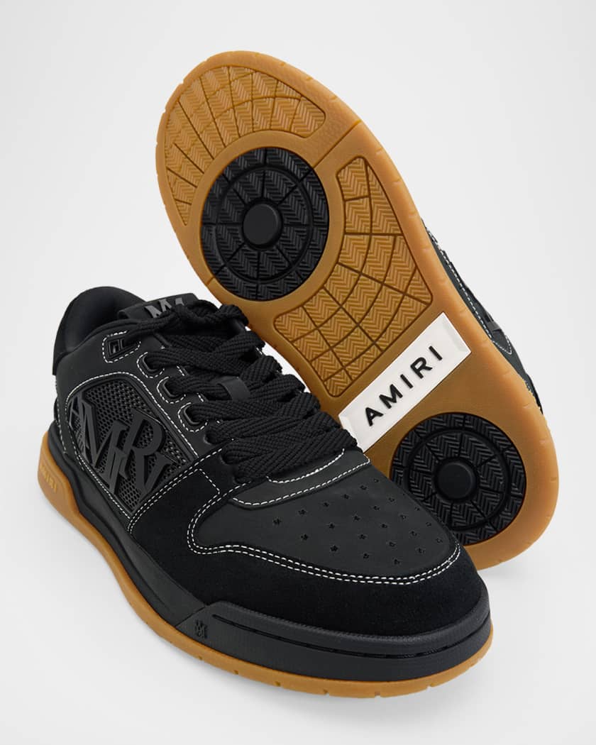 amiriスニーカー Amiri Logo Leather Low-Top Sneakers | Neiman Marcus