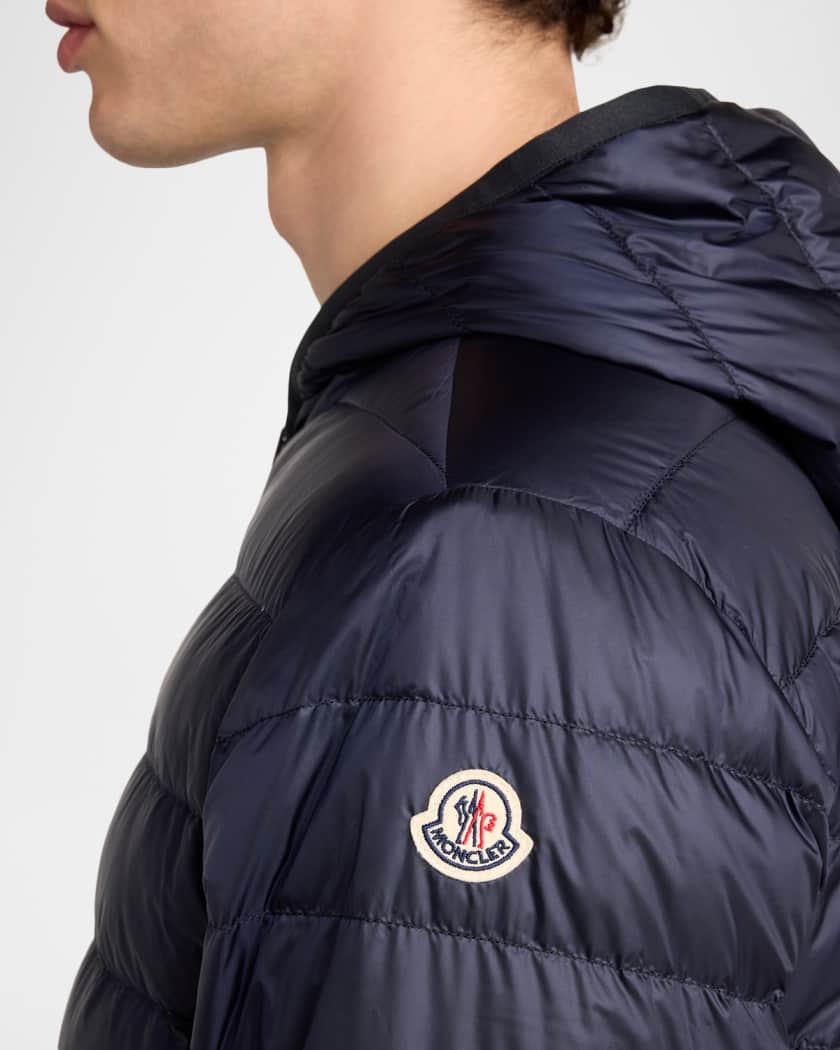 Moncler Grenoble Men's Ceze Reversible Pinstripe Wool Down Jacket