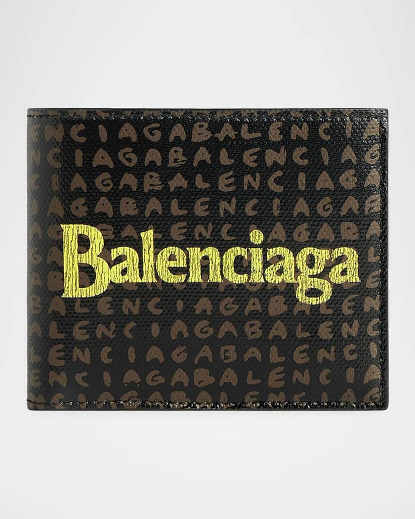 BALENCIAGA ブラック　グリッドスクエアウォレット Balenciaga Select Square Bifold Wallet | Neiman Marcus