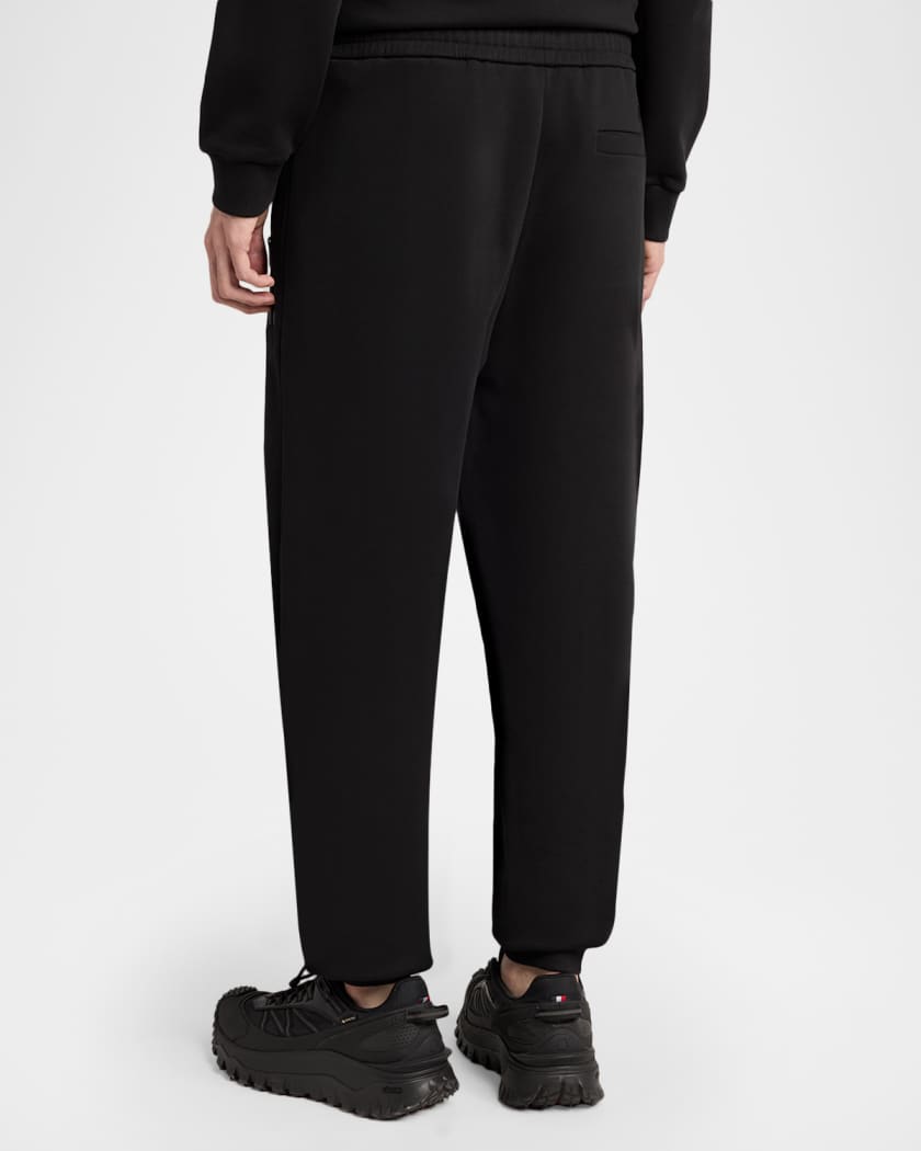 Moncler Men's Logo-Panel Fleece Sweatpants | Neiman Marcus