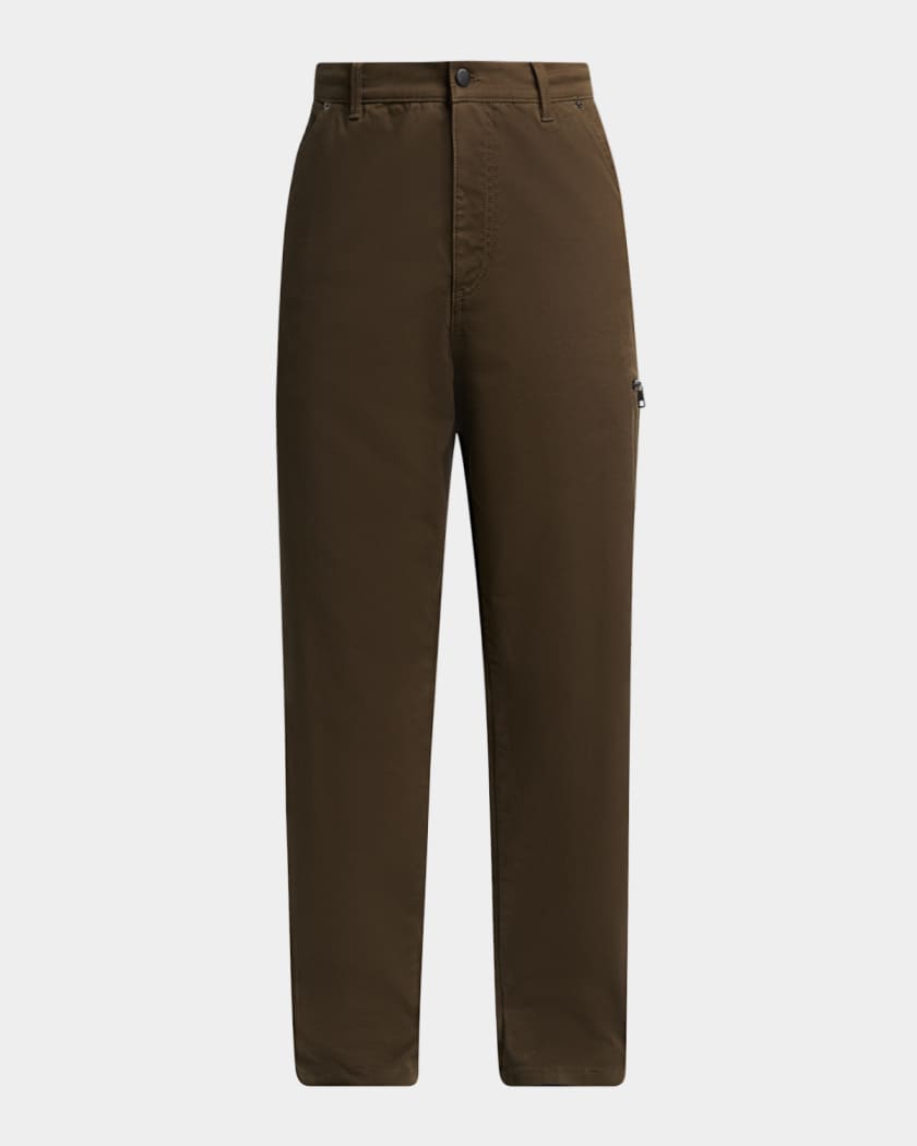 Moncler Men's Cotton-Stretch Twill Straight Leg Carpenter Pants