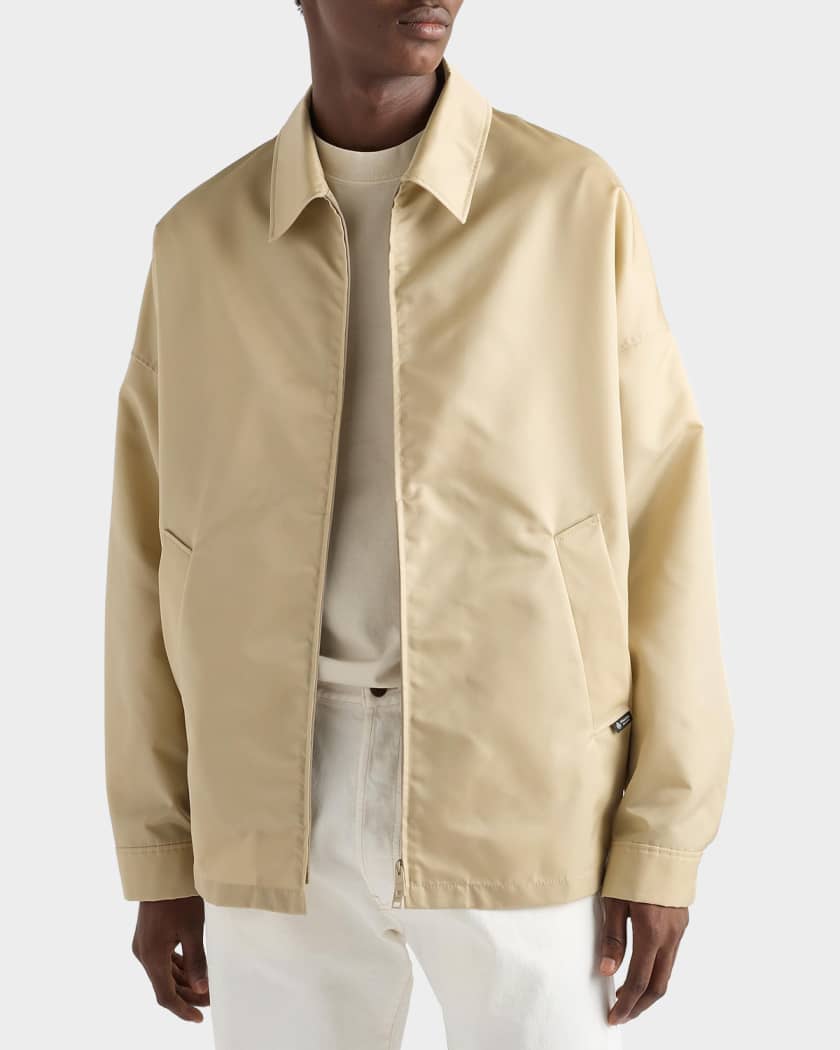 Prada Men's Re-Nylon Zip-Front Jacket | Neiman Marcus