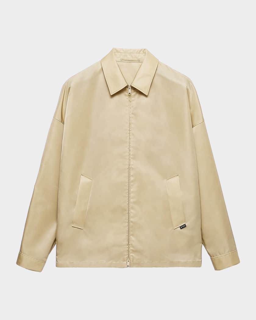 Prada Men's Re-Nylon Zip-Front Jacket | Neiman Marcus