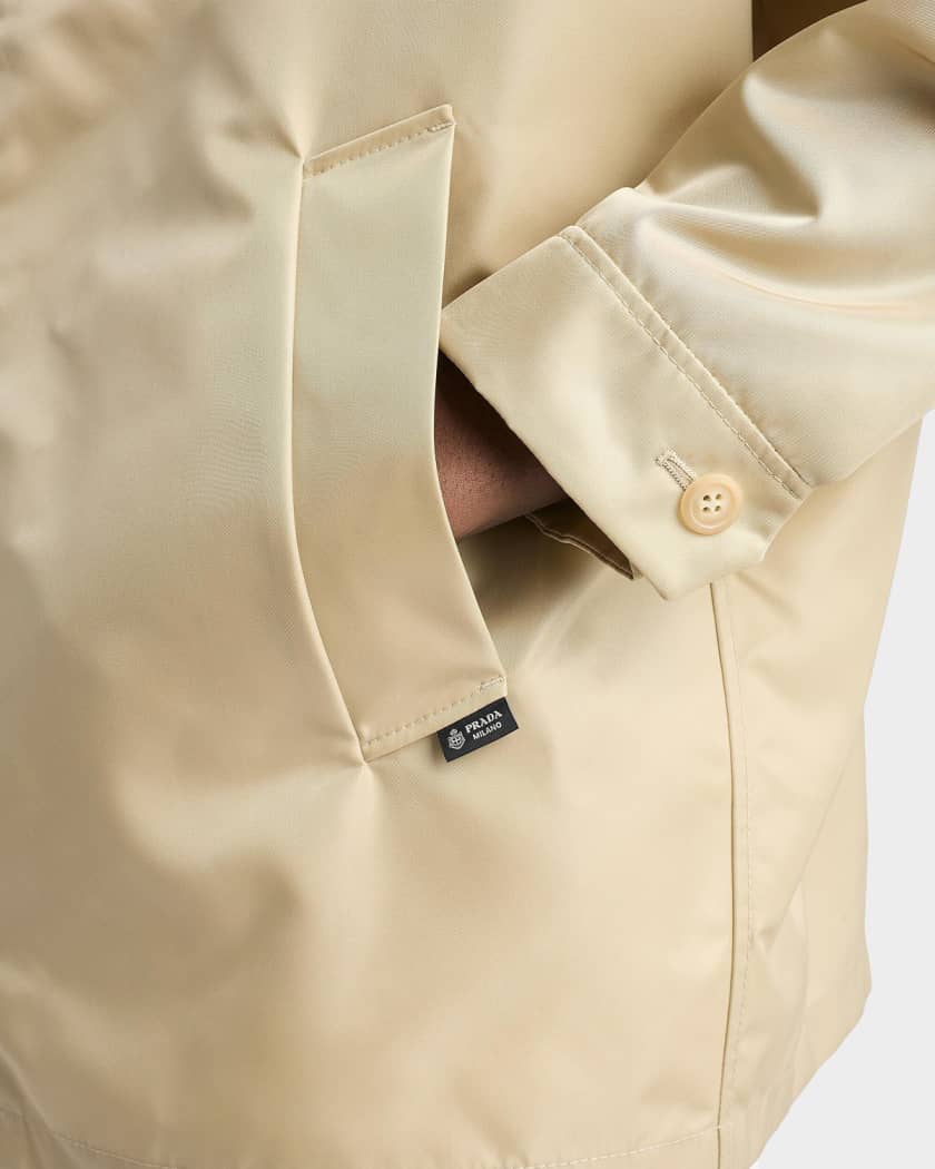 Prada Men's Re-Nylon Zip-Front Jacket | Neiman Marcus