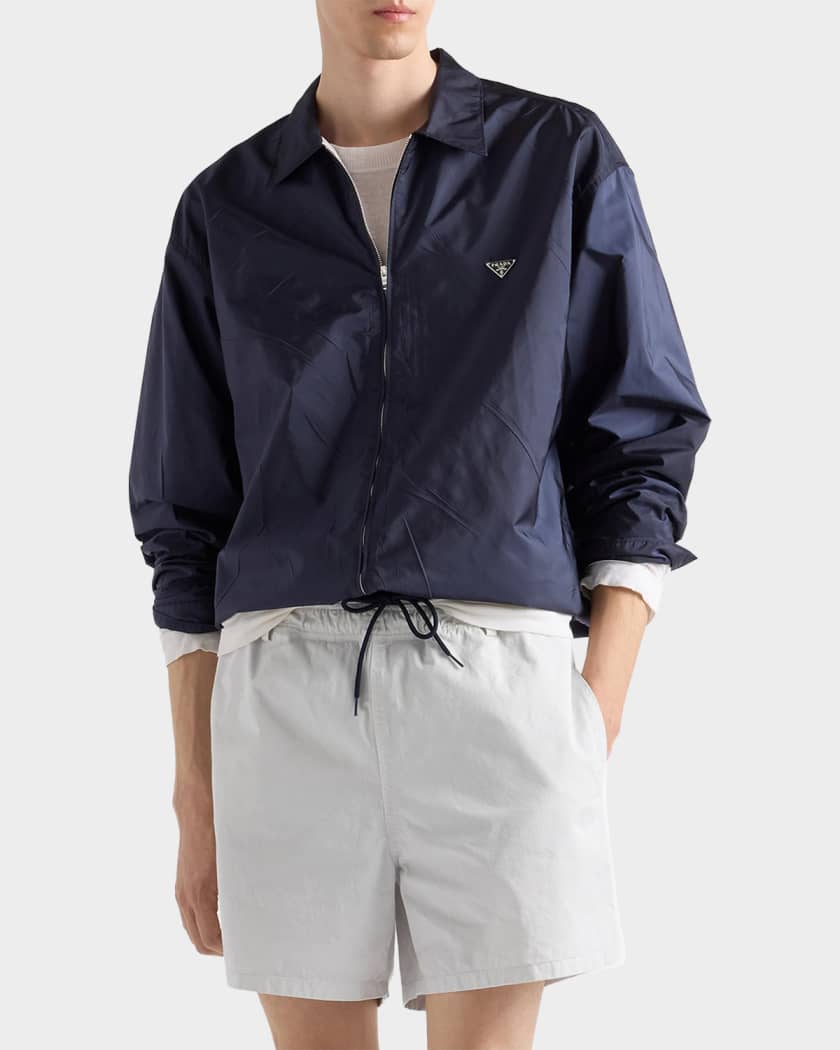 Prada Men's Re-Nylon Shirt | Neiman Marcus