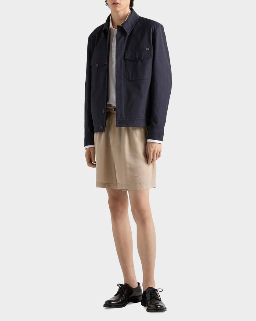 Prada Men's Technical Fabric Jacket | Neiman Marcus