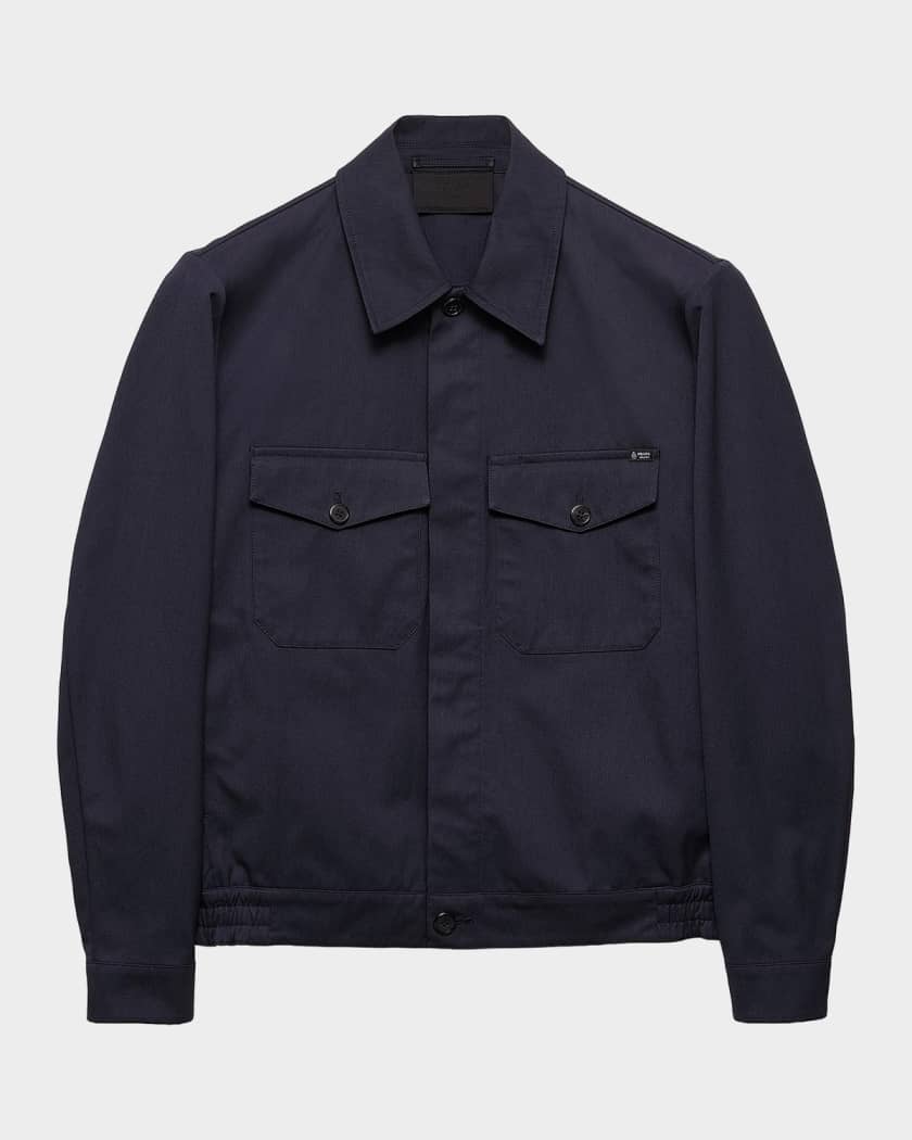 PRADAプラダ24AW LightTechnical FabricJacket Prada Men's Technical Fabric Jacket | Neiman Marcus