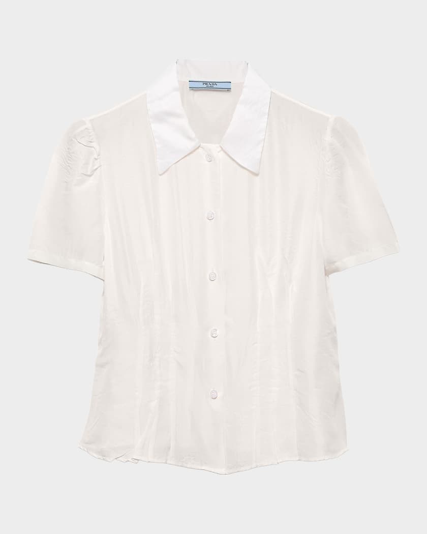 PRADA ガーメント Prada Men's Garment-Dyed Cotton Polo Shirt | Neiman Marcus