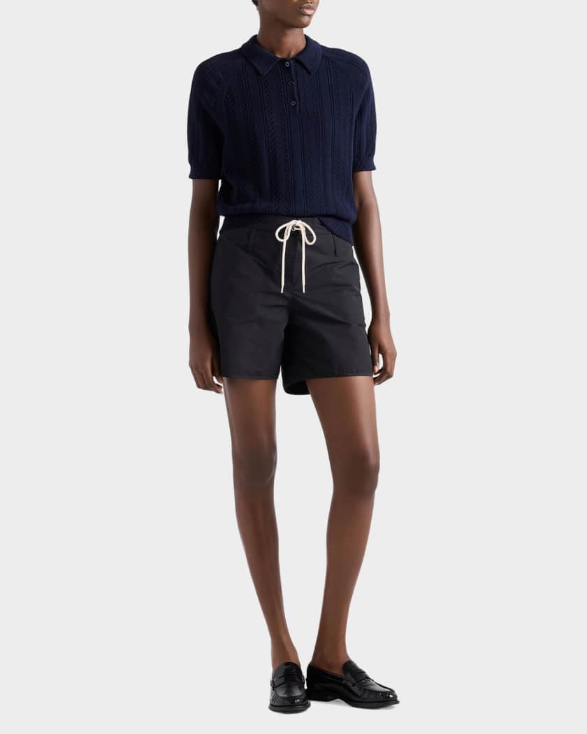 トップス archive PRADA Rubber Polo Shirt Prada Polo FW18 Colorblock Pattern Polo Rubber Logo | eBay