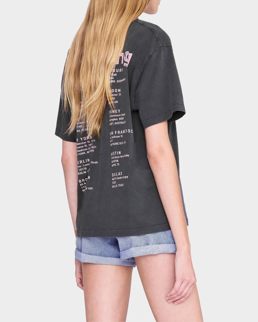 ドゥーズィエムクラス ANINE BING CADE Tシャツ ANINE BING Cade Graphic Cotton T-Shirt | Neiman Marcus