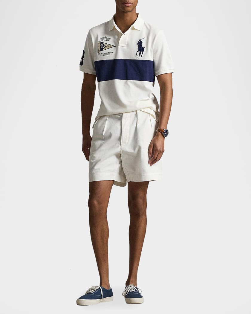 Polo Ralph Lauren Men's Custom-Slim-Fit Big Pony Mesh Polo Shirt