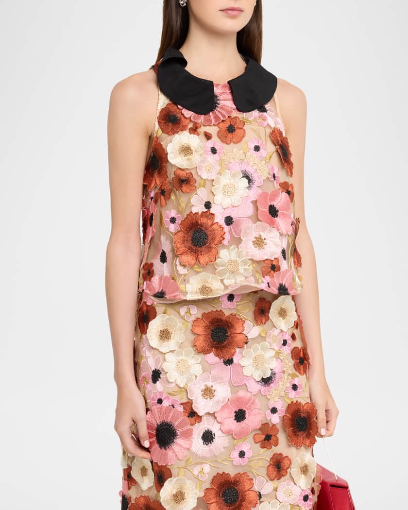 DOROTHEE SCHUMACHER Blooming Meadow Floral Embroidered Top