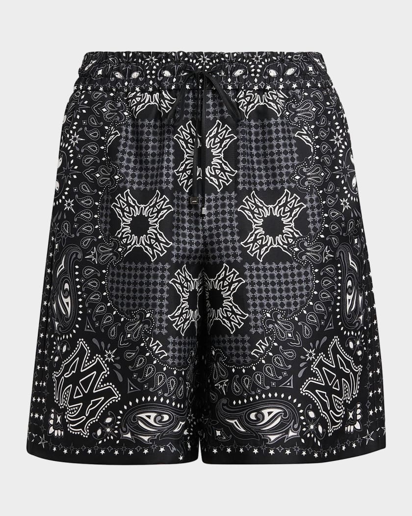 AMIRI Bandana shorts ショートパンツ Mサイズ Amiri Printed Silk MA Bandana Drawstring Shorts | Neiman Marcus