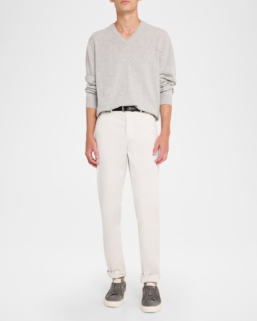 Brunello Cucinelli Men's Cashmere V-Neck Sweater | Neiman Marcus