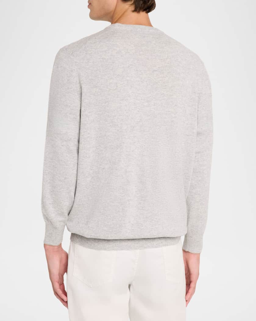 Brunello Cucinelli Men's Cashmere V-Neck Sweater | Neiman Marcus