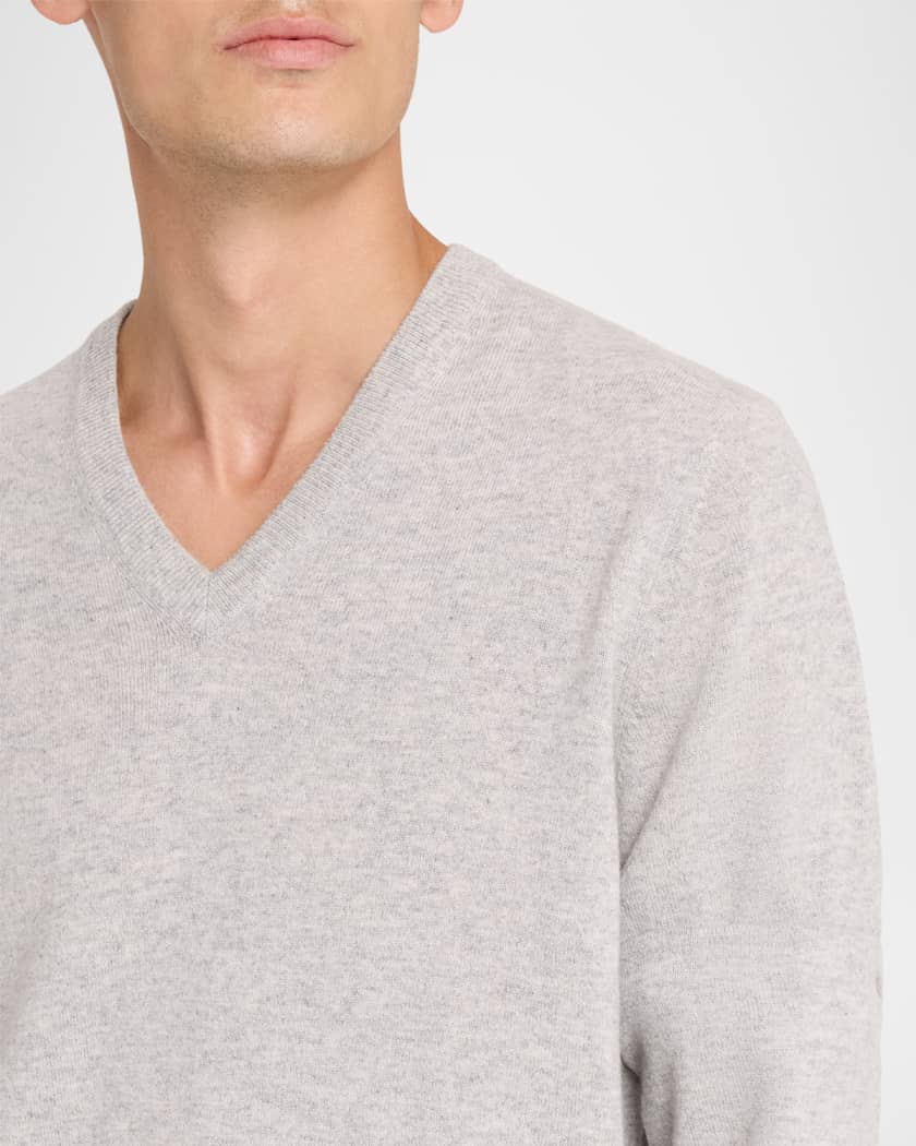 Brunello Cucinelli Men's Cashmere V-Neck Sweater | Neiman Marcus