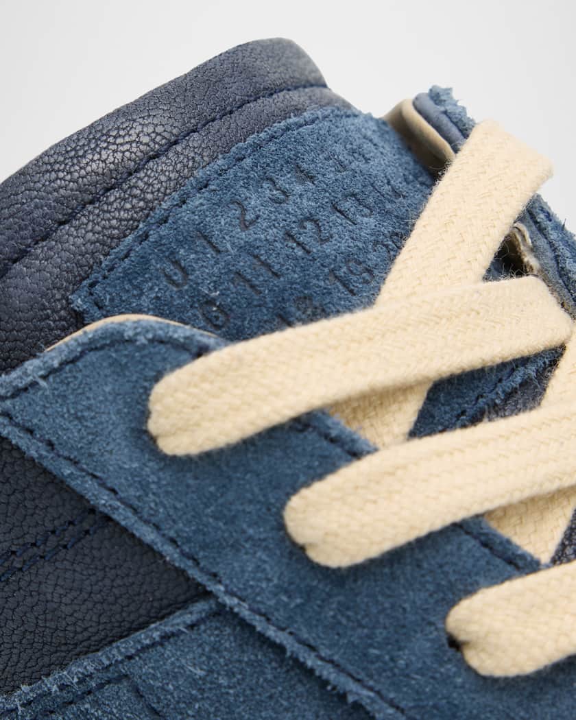 Maison Margiela Replica Mixed Leather Low-Top Sneakers | Neiman Marcus