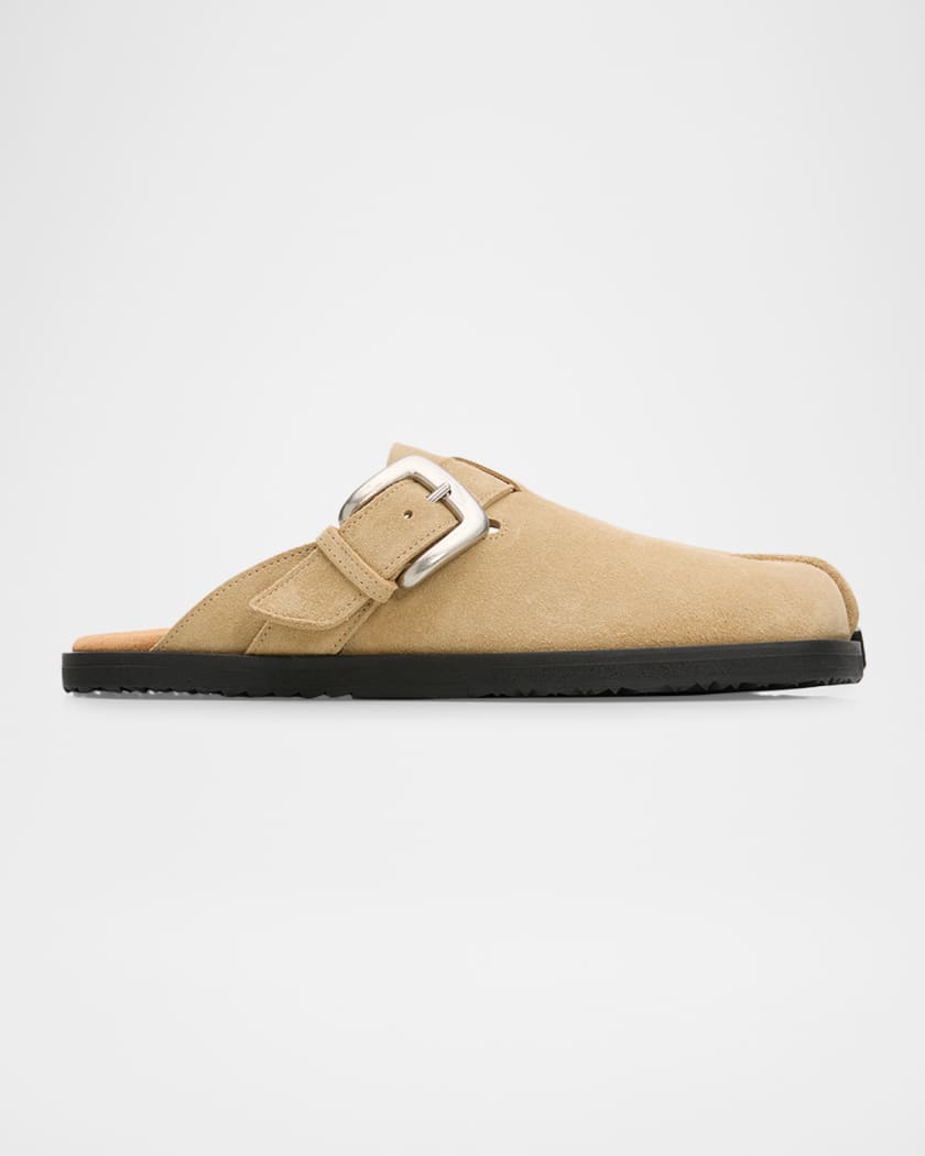 Maison Margiela Tabi Suede Daily Mules | Neiman Marcus
