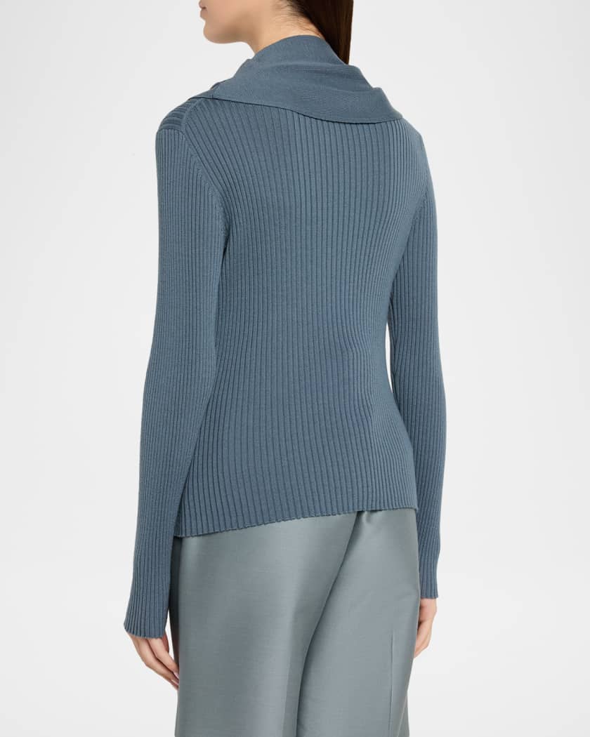 Zimmermann Valiant Merino Scarf Sweater | Neiman Marcus