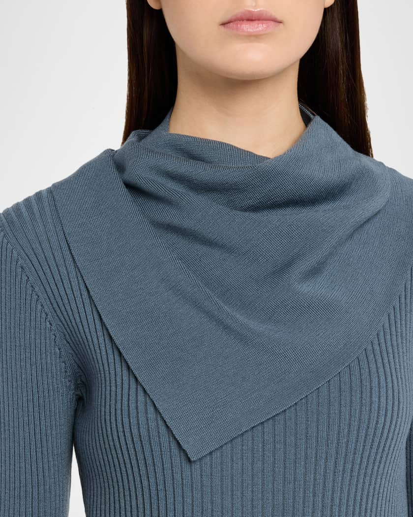 Zimmermann Valiant Merino Scarf Sweater | Neiman Marcus
