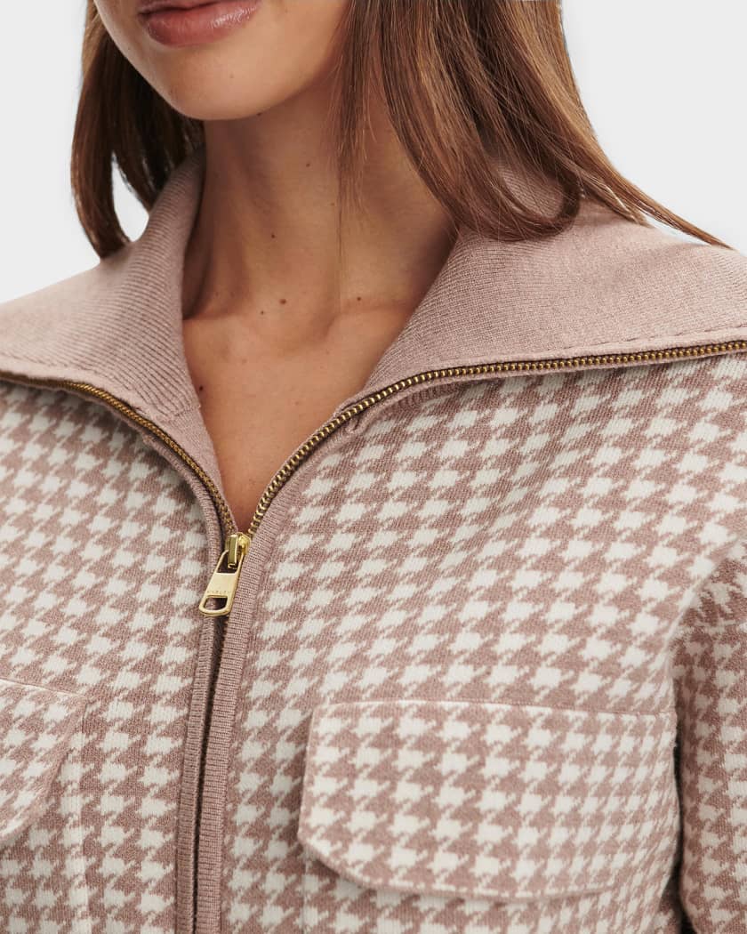 Varley Ablett Houndstooth Jacquard Jacket | Neiman Marcus