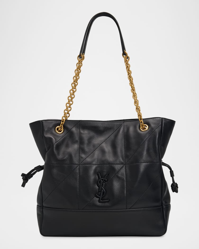 Saint Laurent Jamie Small Drawstring Leather Tote Bag | Neiman Marcus