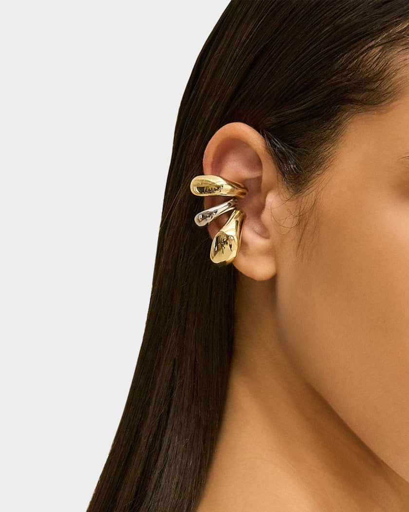 Cult Gaia Solene 3-Piece Two-Tone Ear Cuff Set | Neiman Marcus