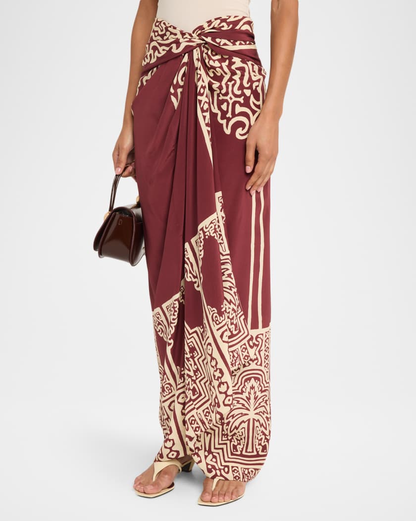 Johanna Ortiz Geometry Of The Saddle Silk Crepe De Chine Ankle