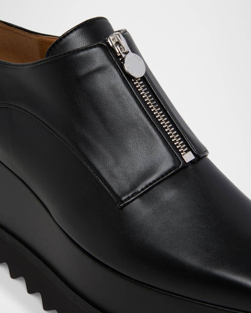 Stella McCartney Elyse 80MM Zipped Platform Derby Shoes | Neiman