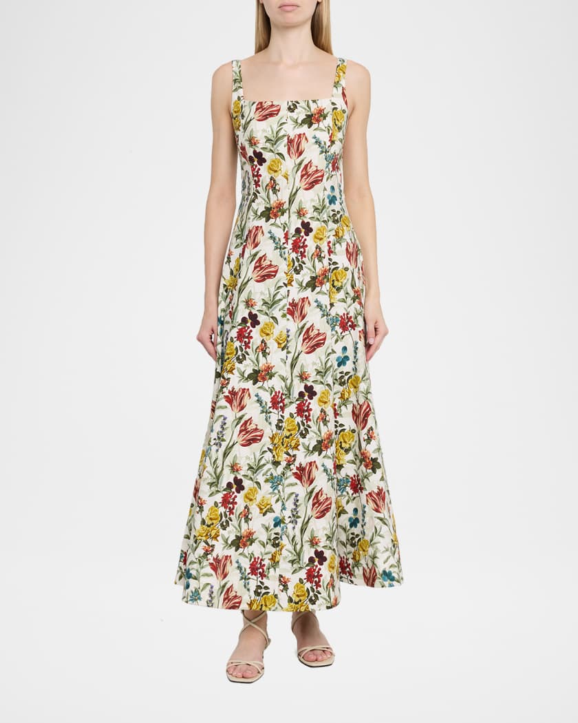 alice and olivia long floral dress Alice + Olivia Malinda Wrap-effect Floral-print Maxi Dress Multicoloured 1  Alice + Olivia