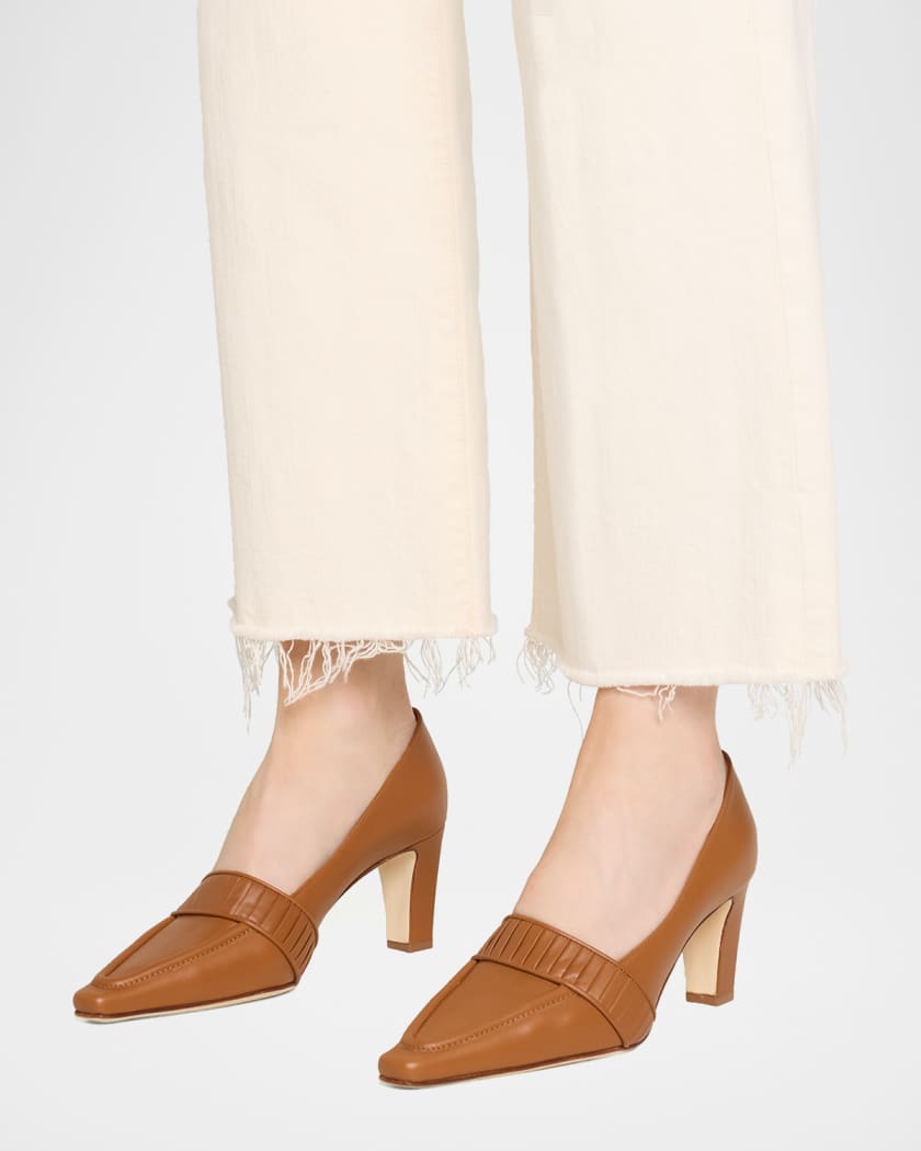 メモ★MANOLO BLAHNIK Manolo Blahnik 85mm Mindita Leather Pumps | Neiman Marcus