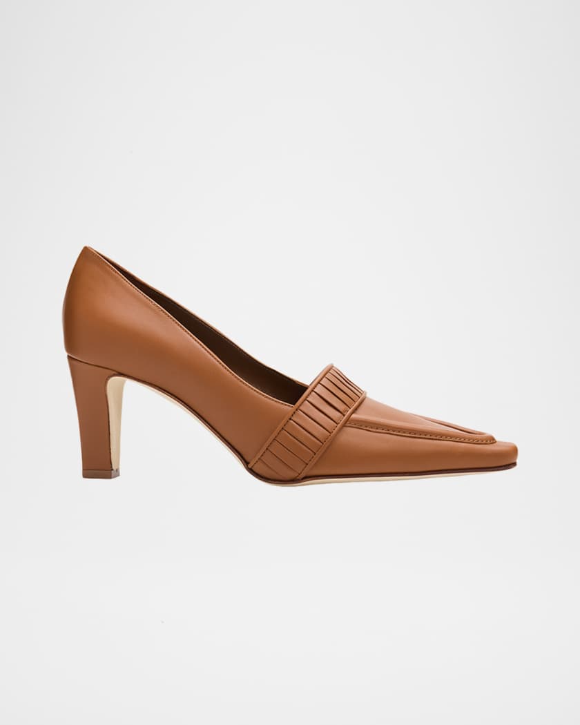 メモ★MANOLO BLAHNIK Manolo Blahnik 85mm Mindita Leather Pumps | Neiman Marcus