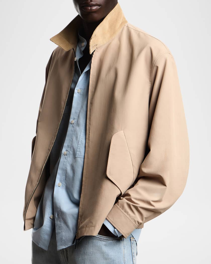 Emporio Armani Men's Corduroy-Collar Jacket | Neiman Marcus
