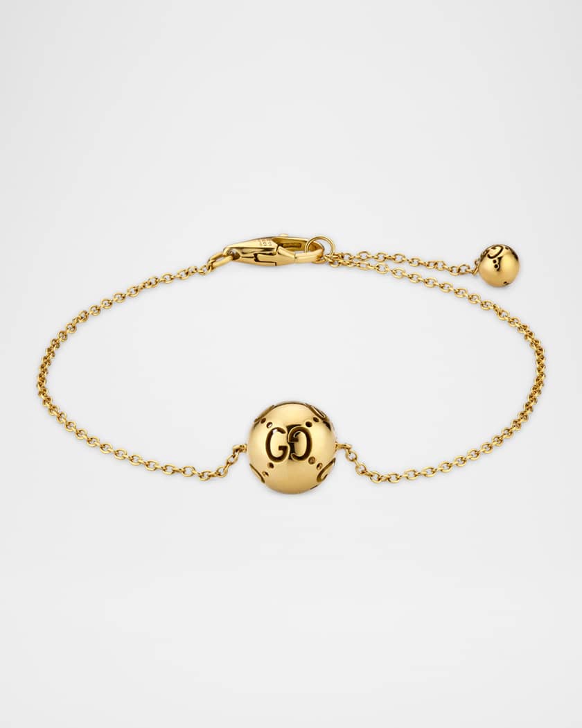 Gucci Gucci Icon Ball 18K Yellow Gold Bracelet | Neiman Marcus