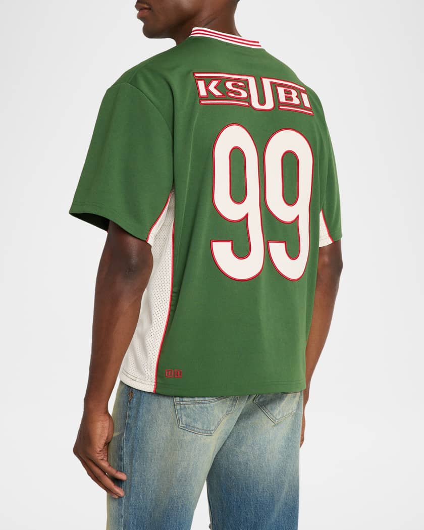 Ksubi Jersey-Printed V-Neck T-Shirt | Neiman Marcus