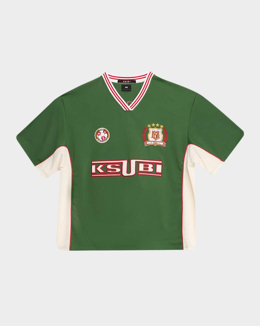 むむず Ksubi Jersey-Printed V-Neck T-Shirt | Neiman Marcus