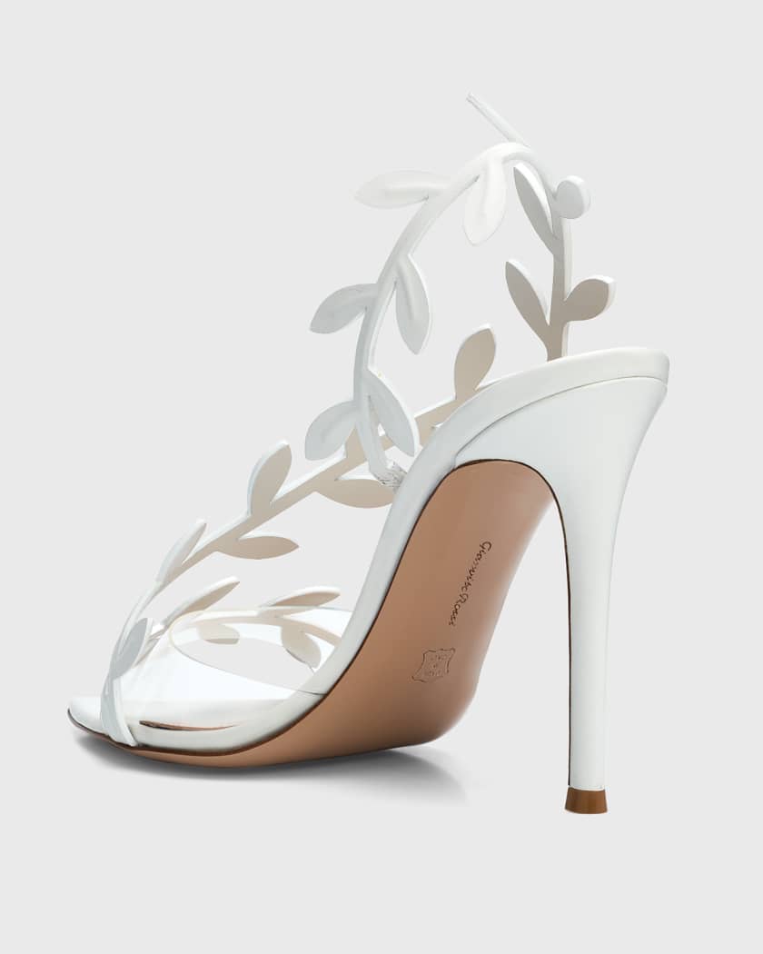 Gianvito Rossi Flavia Vine-Wrapped Leather Stiletto Sandals