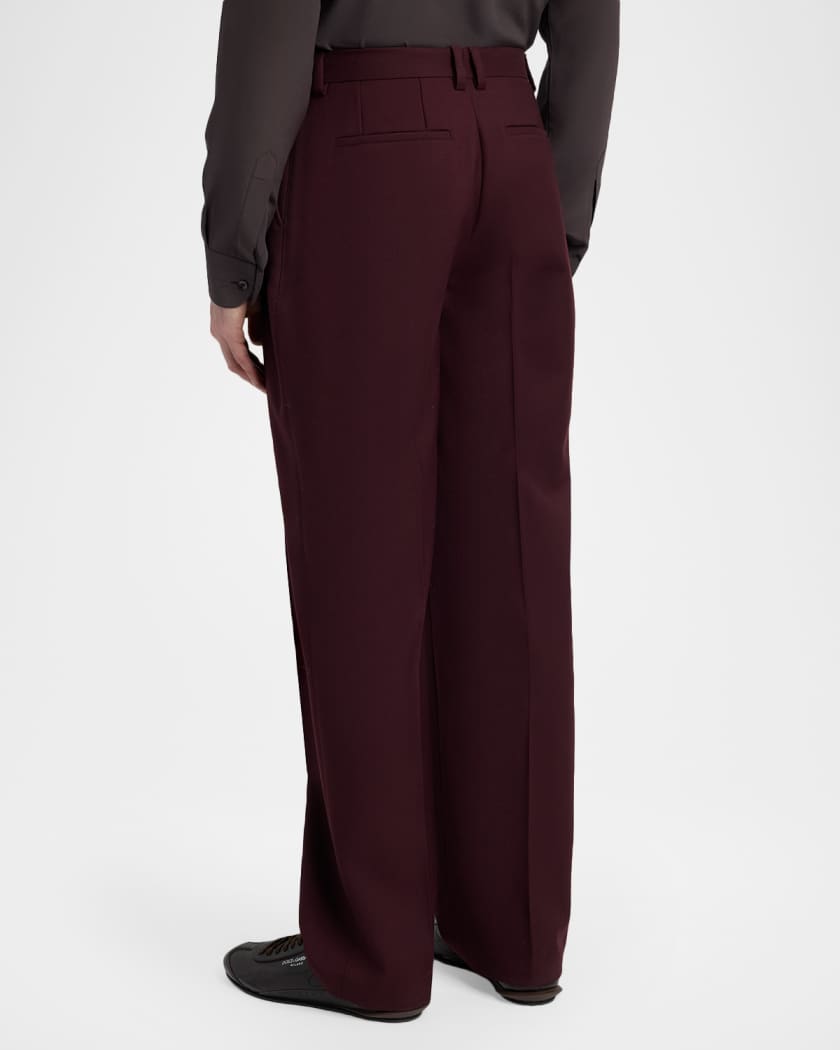 Dolce&Gabbana Men's Wool Gabardina Lana Pants | Neiman Marcus