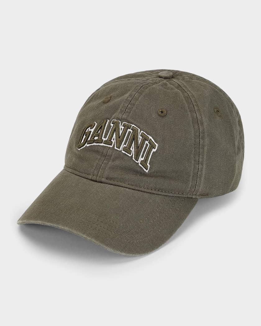 GANNIキャップ Washed Cotton Canvas Cap Ganni Washed Cotton Canvas Baseball Cap | Neiman Marcus