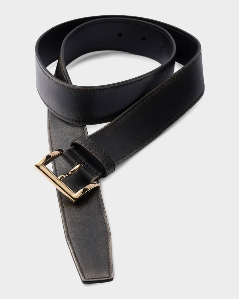 Prada Leather Belt | Neiman Marcus