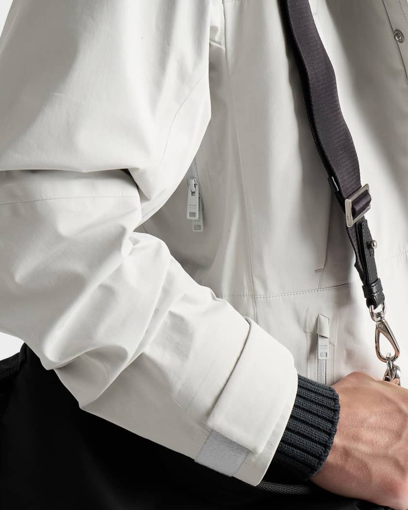 Prada Men's Technical Fabric Jacket | Neiman Marcus