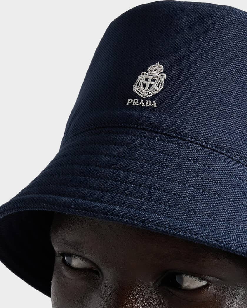 Prada Old Pique Bucket Hat | Neiman Marcus