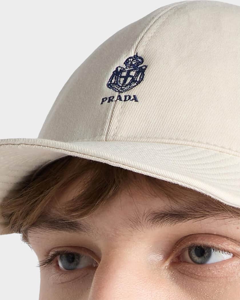 Prada Old Gabardine Baseball Cap | Neiman Marcus