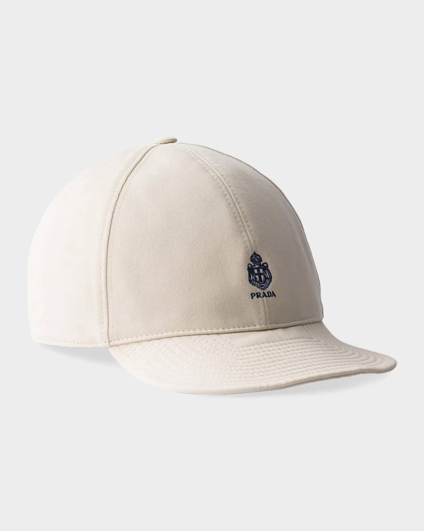 Prada Old Gabardine Baseball Cap | Neiman Marcus