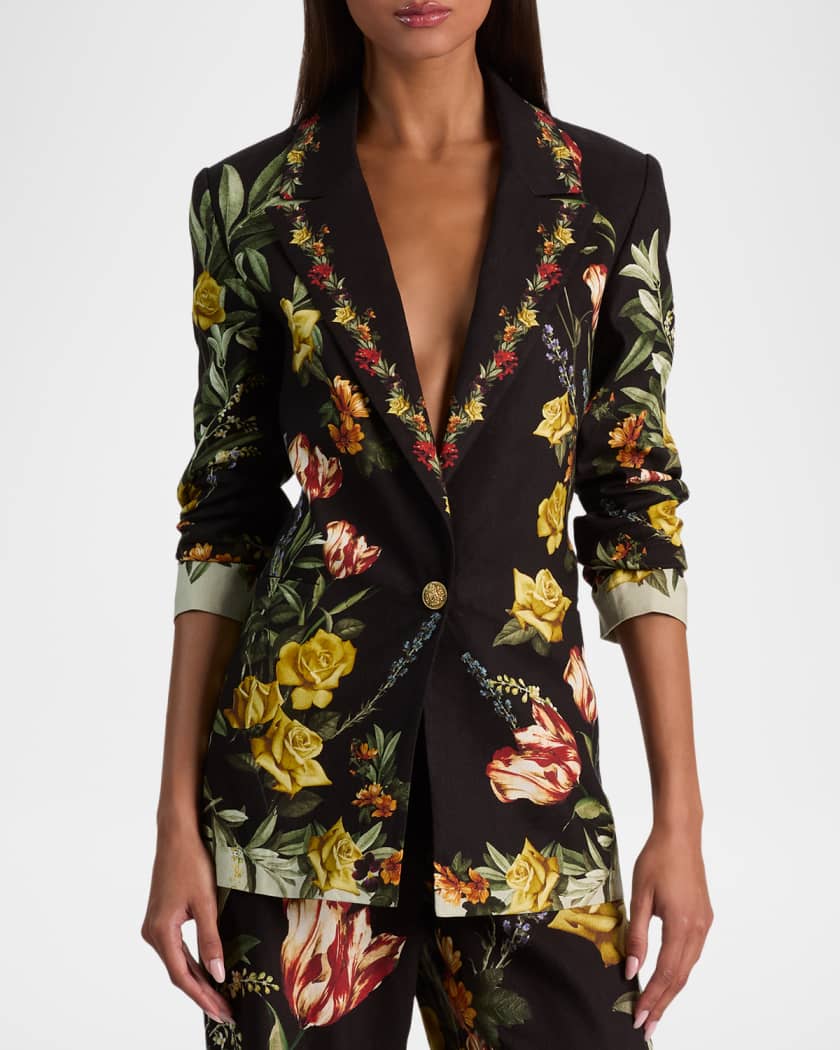 ALICE + OLIVIA Denny Slim Boyfriend Blazer | Neiman Marcus