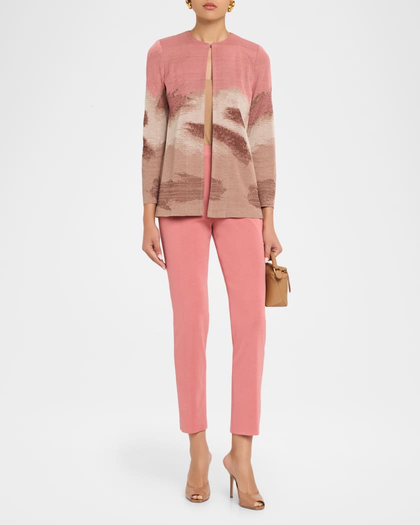 Misook Nancy Mylana Knit Slim-Leg Pants | Neiman Marcus