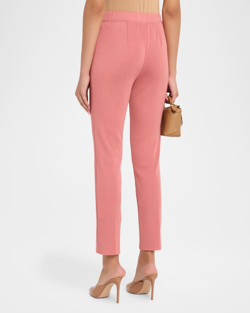 Misook Nancy Mylana Knit Slim-Leg Pants | Neiman Marcus