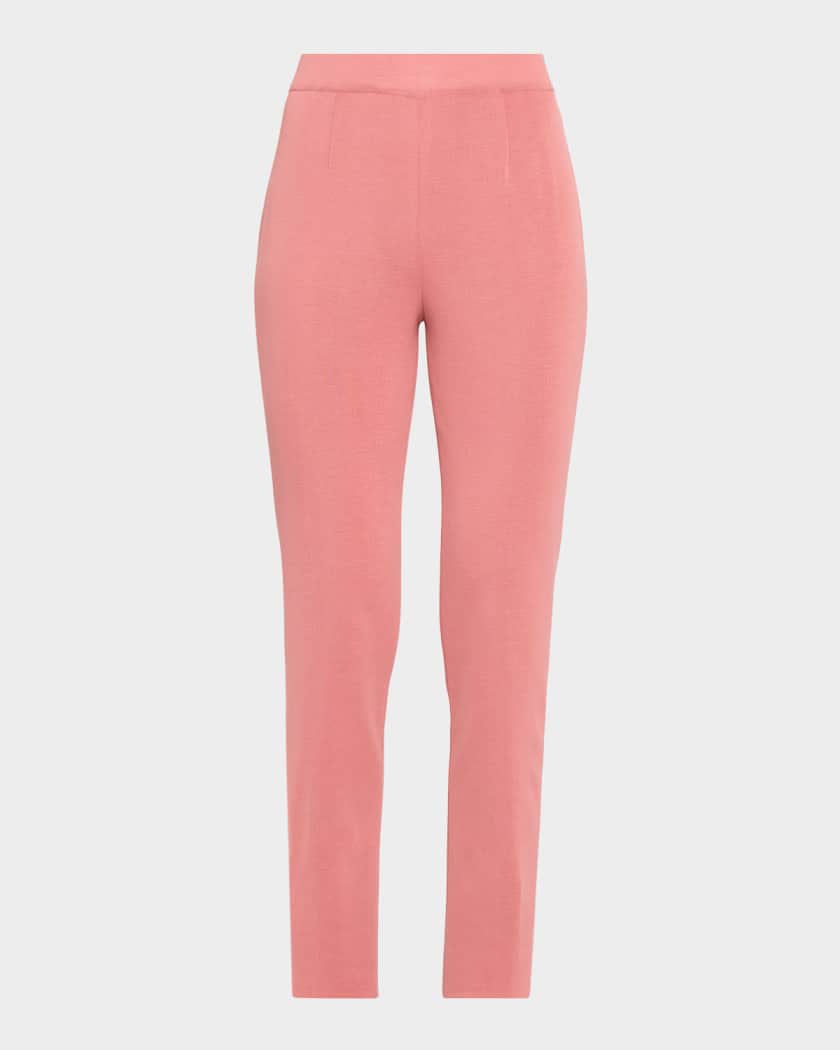 Misook Nancy Mylana Knit Slim-Leg Pants | Neiman Marcus
